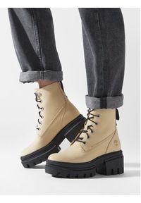 Timberland Botki Everleigh 6In Laceup TB0A61PZEF61 Żółty. Kolor: żółty. Materiał: nubuk, skóra #4