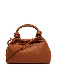 TOMMY HILFIGER - Tommy Hilfiger Torebka Th Soft Leather Med Crossover AW0AW18369 Brązowy. Kolor: brązowy. Materiał: skórzane #3