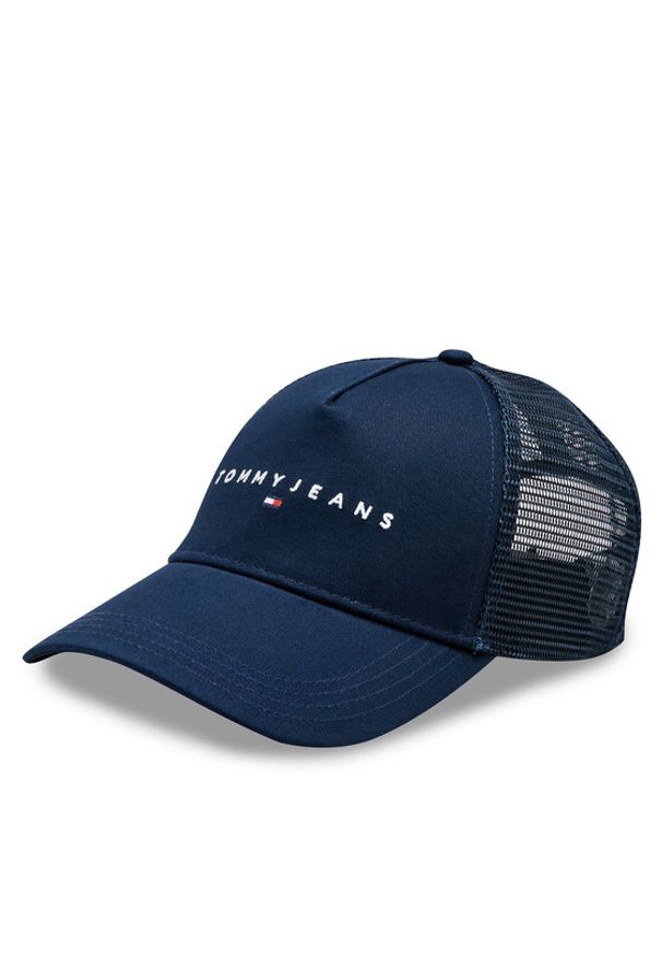 Tommy Jeans Czapka z daszkiem Tjm Linear Logo Trucker Cap AM0AM12424 Granatowy. Kolor: niebieski. Materiał: materiał