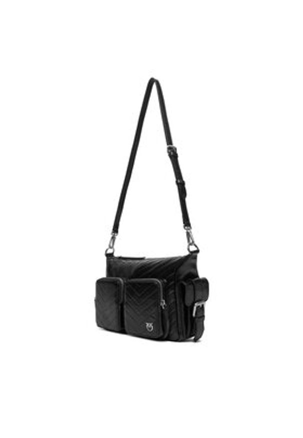 Pinko - PINKO Torebka Cargo Camera Bag Al 25-25 PLTT 105110 A2JC Czarny. Kolor: czarny. Materiał: skórzane