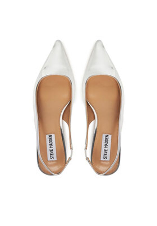 Steve Madden Czółenka Kari SM11003377 Srebrny. Kolor: srebrny. Materiał: skóra