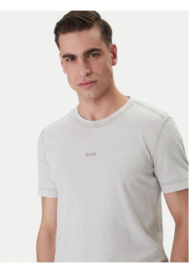 BOSS T-Shirt Tokks 50502173 Szary Regular Fit. Kolor: szary. Materiał: bawełna