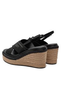 Calvin Klein Espadryle Wedge Sandal 50 He HW0HW01965 Czarny. Kolor: czarny #4