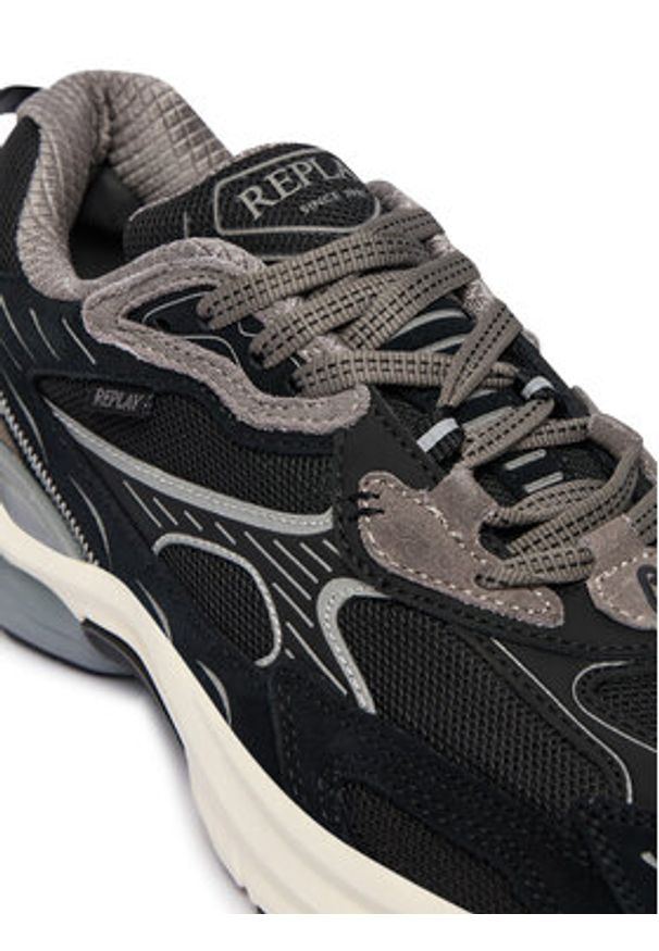 Replay - REPLAY Sneakersy GMSD5 .000.C0004T Czarny. Kolor: czarny. Materiał: materiał