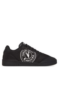 Versace Jeans Couture Sneakersy 78YA3SD1 Czarny. Kolor: czarny. Materiał: materiał