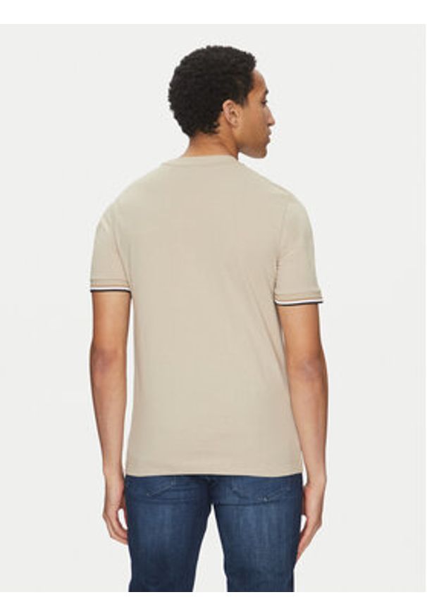 BOSS T-Shirt Thompson 04 50501097 Beżowy Regular Fit. Kolor: beżowy. Materiał: bawełna