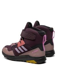 Adidas - adidas Trekkingi Terrex Trailmaker High C.R GZ1173 Bordowy. Kolor: czerwony. Materiał: materiał