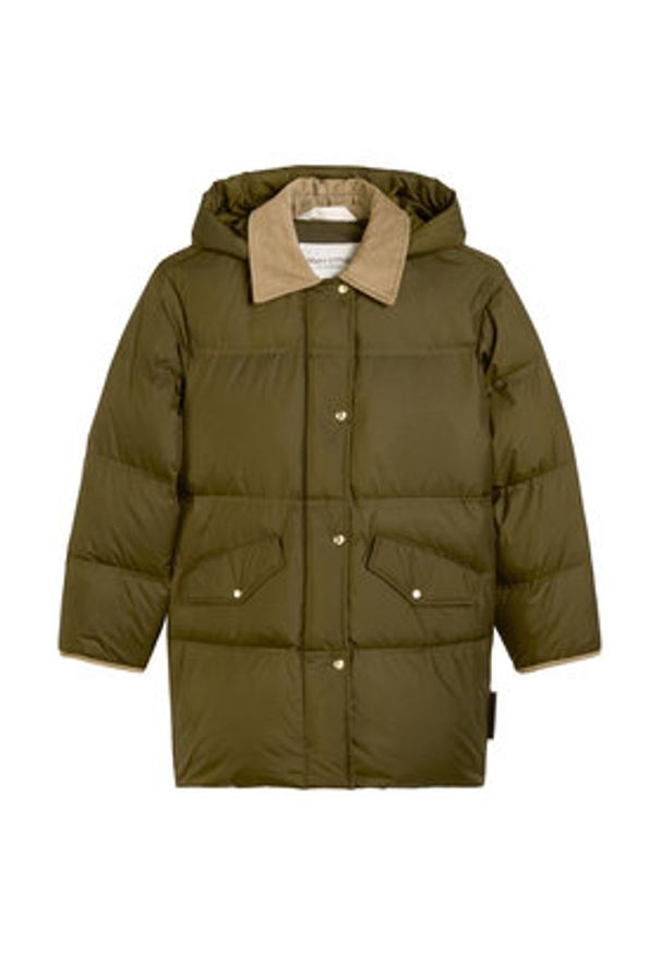 Marc O'Polo Kurtka puchowa 509 1119 70183 Zielony Regular Fit. Typ kołnierza: polo. Kolor: zielony. Materiał: syntetyk