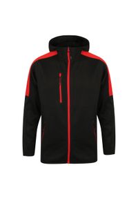 FINDEN & HALES - Aktywna Kurtka Soft Shell Dla Dorosłych Unisex. Kolor: czerwony, wielokolorowy, czarny