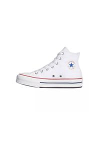 Buty sportowe damskie Converse Chuck Taylor All Star EVA Lift Canvas Platform. Kolor: wielokolorowy, niebieski, biały. Materiał: materiał. Obcas: na platformie. Model: Converse All Star #1