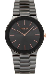 Zegarek OBAKU Zegarek męski Obaku Denmark V281GXBBCB czarny. Kolor: czarny #1