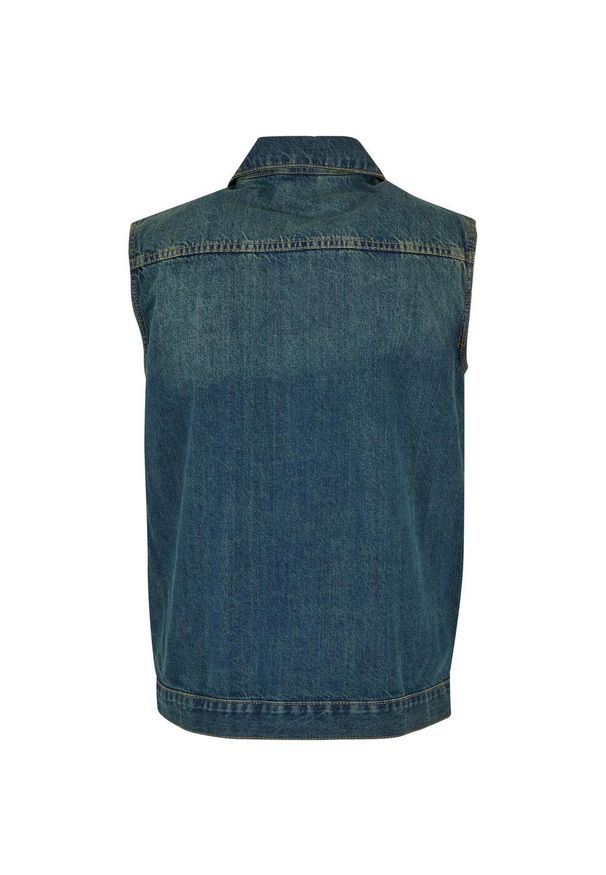 Urban Classics - Bezrękawnik Męski Denim. Kolor: niebieski. Materiał: denim. Długość rękawa: bez rękawów