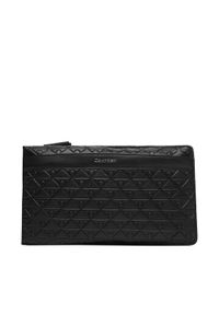 Calvin Klein Saszetka Emblem Aop Emboss Square Sling LV04D3277G Czarny. Kolor: czarny. Materiał: skóra #1