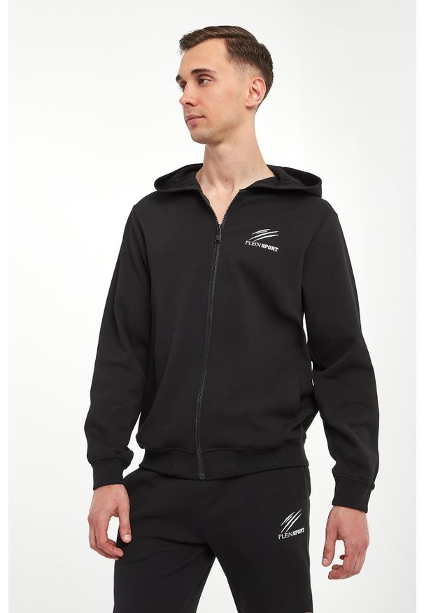 Plein Sport - Bluza męska z kapturem PLEIN SPORT. Typ kołnierza: kaptur. Styl: sportowy