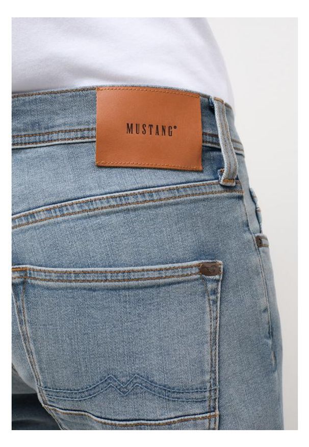 Męskie Spodnie Jeansowe Mustang Style Vegas Slim Denim Blue 1013707 5000 583