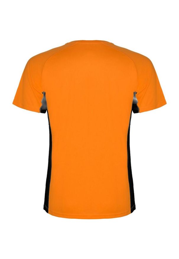 ROLY - Męska Koszulka Sportowa Z Krótkim Rękawem Shanghai. Kolor: wielokolorowy, pomarańczowy, czarny. Długość rękawa: krótki rękaw. Długość: krótkie