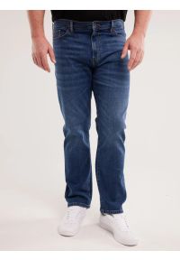 Big-Star - Jeansy męskie z prostą nogawką granatowe Trent 481. Stan: podwyższony. Kolor: niebieski. Styl: klasyczny #4