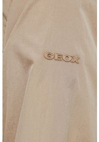 Geox kurtka TOPAZIO damska kolor beżowy przejściowa. Okazja: na co dzień. Kolor: beżowy. Materiał: materiał, włókno. Wzór: gładki. Styl: casual #4
