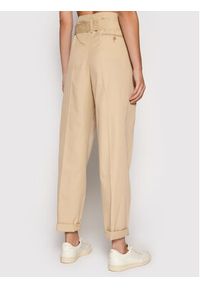Polo Ralph Lauren Spodnie materiałowe 211752936006 Beżowy Regular Fit. Kolor: beżowy. Materiał: materiał, bawełna