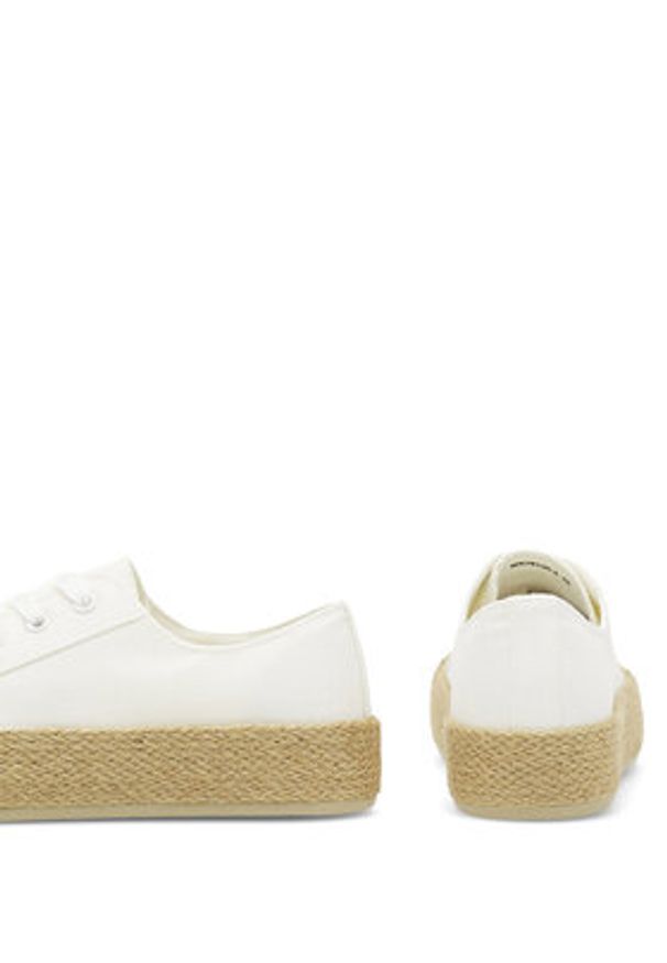 DeeZee Espadryle WS19130-3 Biały. Kolor: biały. Materiał: materiał