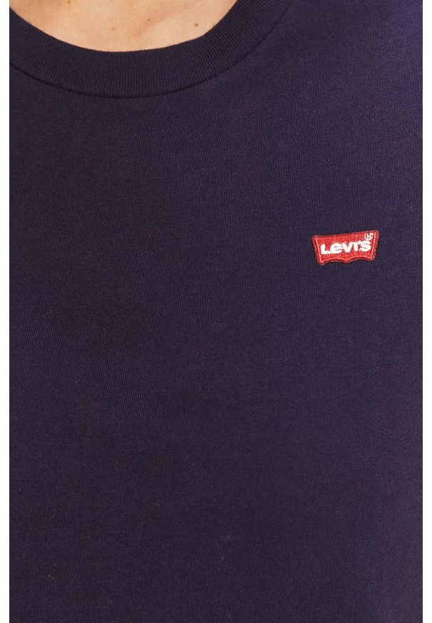 Levi's® - Levi's - T-shirt. Okazja: na co dzień, na spotkanie biznesowe. Kolor: niebieski. Materiał: dzianina. Styl: biznesowy, casual