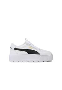 Buty do chodzenia dla dzieci Puma Karmen Rebelle JR. Zapięcie: sznurówki. Kolor: biały. Materiał: materiał, syntetyk. Szerokość cholewki: normalna. Sport: turystyka piesza #1