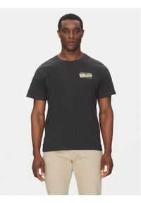 Element T-Shirt ELYZT00519 Czarny Regular Fit. Kolor: czarny. Materiał: bawełna