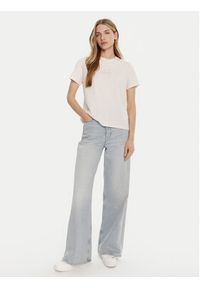 Calvin Klein Jeans T-Shirt Classic Monologo LV047D873G Różowy Regular Fit. Kolor: różowy. Materiał: bawełna #4