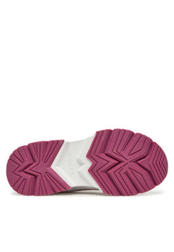 Guess Sneakersy FLJCAR ELE12 Biały. Kolor: biały. Materiał: skóra
