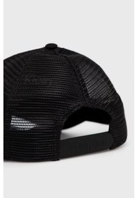 Calvin Klein czapka kolor czarny gładka. Kolor: czarny. Wzór: gładki #4