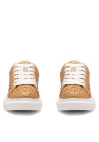 Nine West Sneakersy NURIYA NW-23-001 Złoty. Kolor: złoty. Materiał: materiał #4