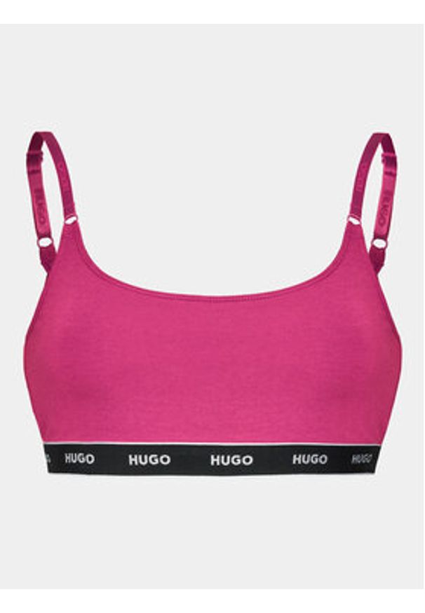 Hugo Komplet 2 biustonoszy topów Twin Bralette 50480158 Różowy. Kolor: różowy. Materiał: bawełna