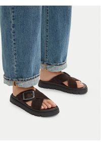 G-Star RAW - G-Star Raw Klapki CEO-WI16-MARS-02 Brązowy ciemny. Kolor: brązowy. Materiał: skóra, zamsz #8