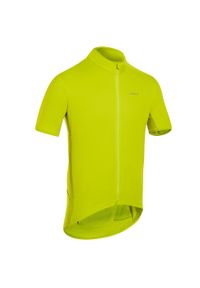 TRIBAN - Koszulka rowerowa męska Triban RC500. Kolor: zielony, wielokolorowy, żółty. Materiał: materiał, poliester, elastan, poliamid. Sport: wspinaczka #1
