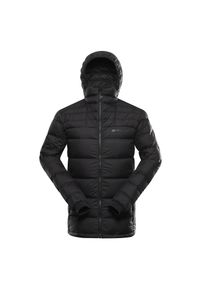 ALPINE PRO - Kurtka męska puchowa Alpine Pro Rogit lekka. Kolor: czarny. Materiał: puch. Sport: turystyka piesza #1