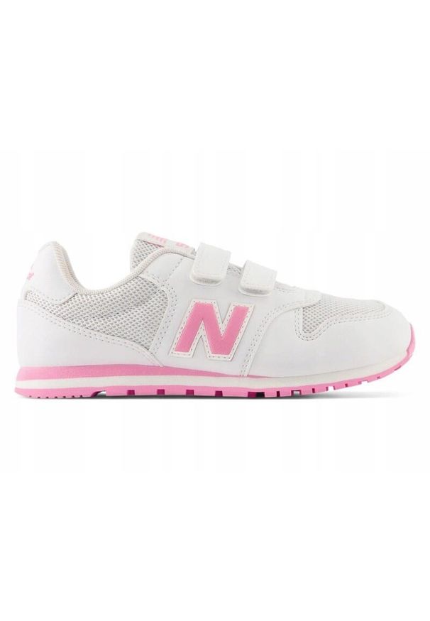 Buty na codzień New Balance 500 dziecięce na rzepy. Zapięcie: rzepy. Kolor: biały. Sport: turystyka piesza