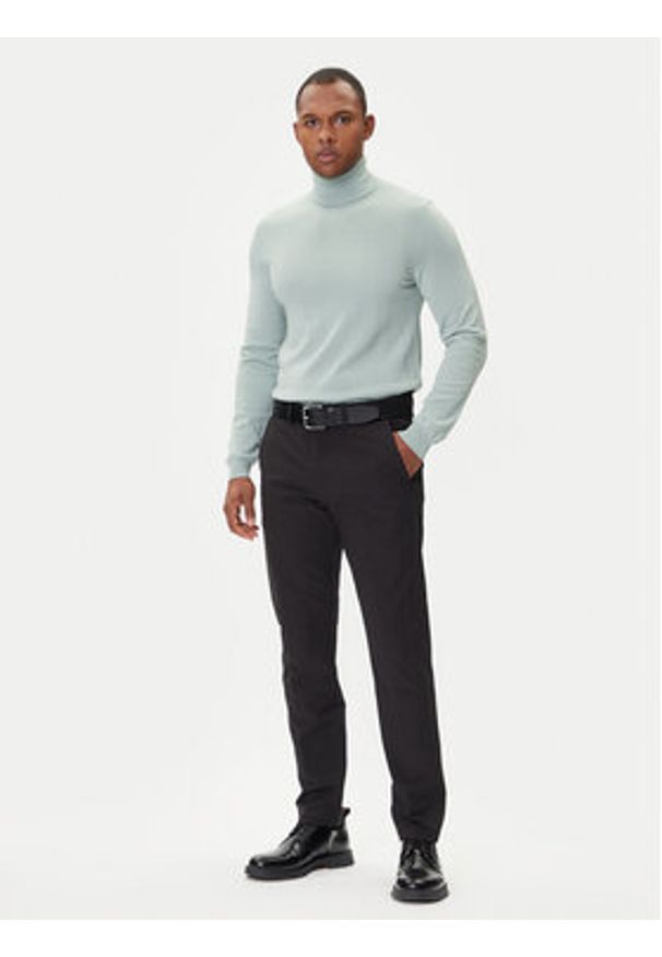 Hugo - HUGO Sweter San Thomas-M 50474174 Zielony Regular Fit. Kolor: zielony. Materiał: wełna