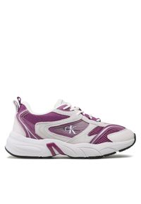 Calvin Klein Jeans Sneakersy Retro Tennis Su-Mesh W YW0YW00891 Różowy. Kolor: różowy. Materiał: zamsz, skóra