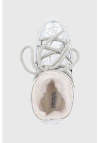 Inuikii Śniegowce kolor srebrny. Nosek buta: okrągły. Zapięcie: sznurówki. Kolor: srebrny. Materiał: guma #4