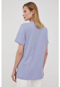 Kangol t-shirt bawełniany kolor fioletowy. Kolor: fioletowy. Materiał: bawełna