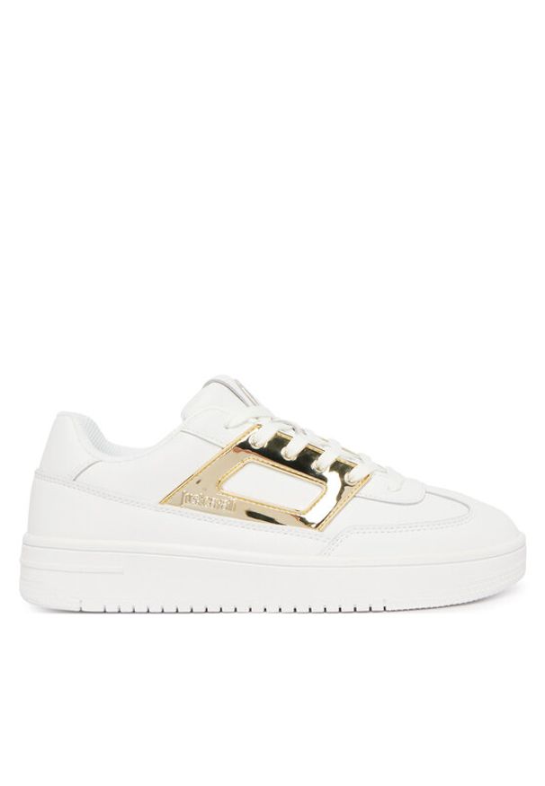 Just Cavalli Sneakersy 80RA3SM2 ZPC07 Biały. Kolor: biały. Materiał: skóra