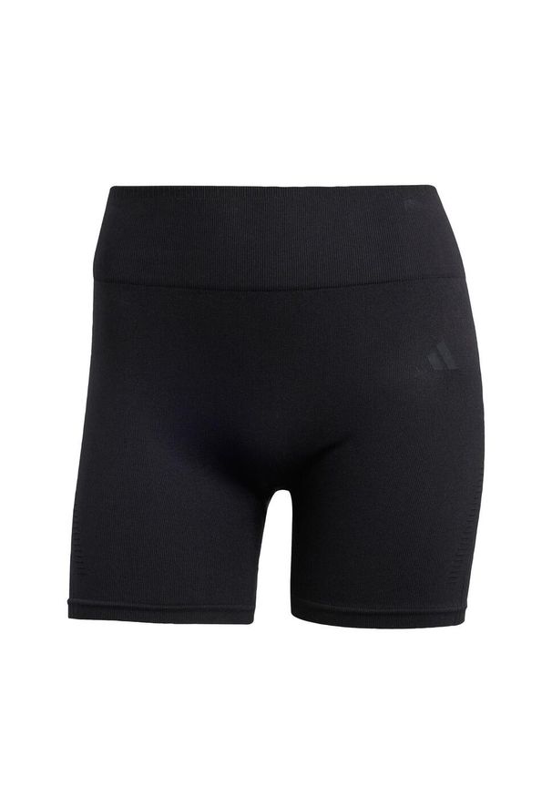 Adidas - Legginsy z dzianiny o długości 4 cali Workout Essentials. Kolor: czarny. Materiał: dzianina. Technologia: ClimaCool (Adidas)