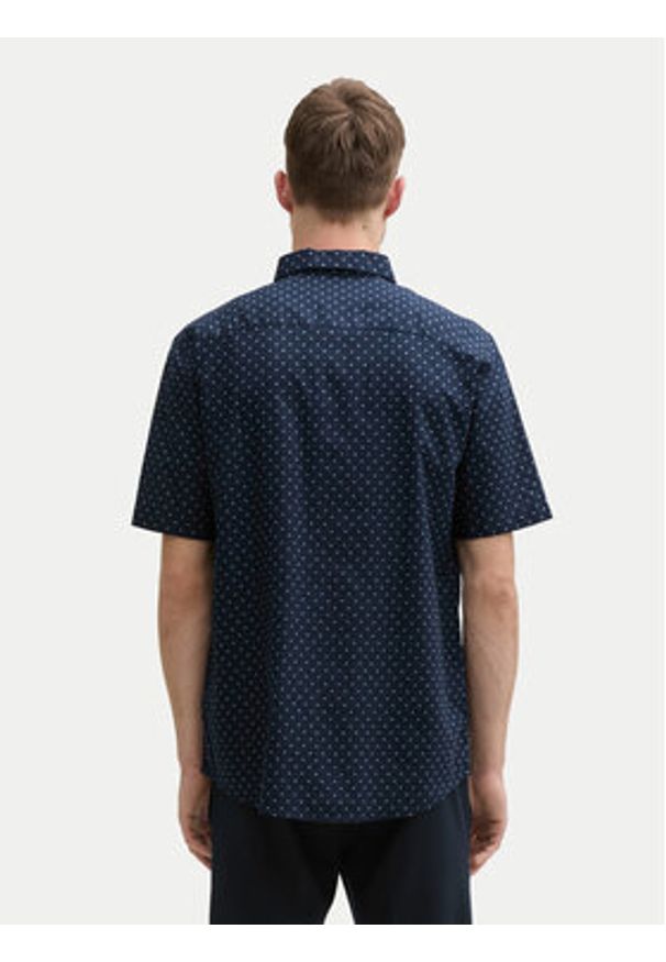 Tom Tailor Koszula 1045099 Granatowy Regular Fit. Kolor: niebieski. Materiał: bawełna