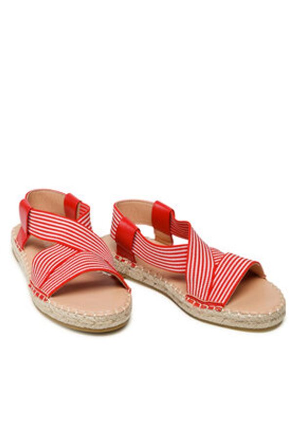 Jenny - JENNY Espadryle WSS990-91 Czerwony. Kolor: czerwony. Materiał: materiał