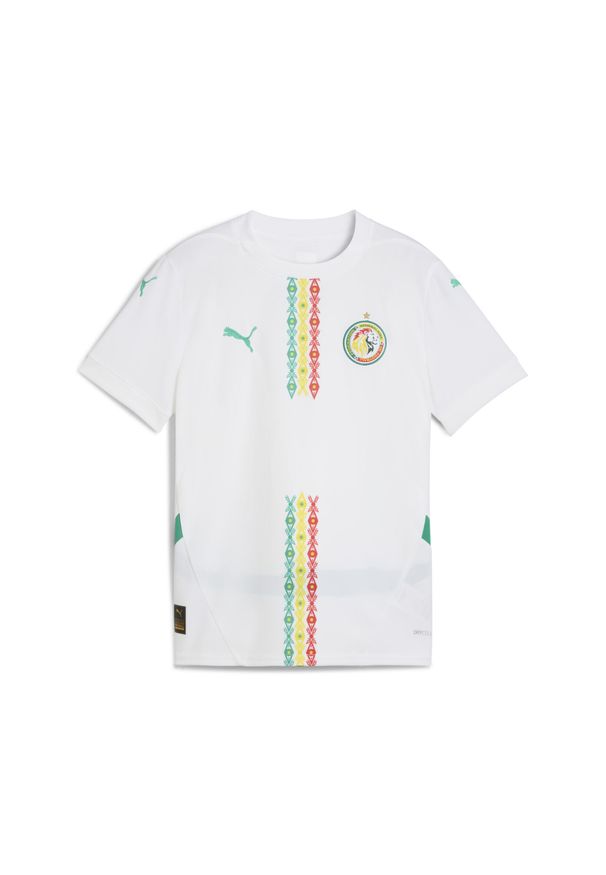 Puma - Młodzieżowa koszulka domowa Senegal 2025 PUMA. Kolor: zielony, biały, wielokolorowy. Sport: piłka nożna