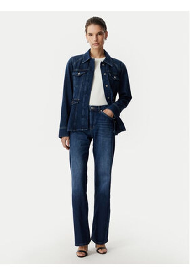 JOOP! Jeansy 263Dt32Eila 30104368 Granatowy Wide Leg. Kolor: niebieski