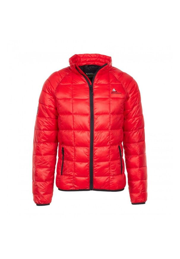 PEAK MOUNTAIN - Kurtka narciarska dla dzieci Peak Mountain. Kolor: czerwony. Materiał: puch. Sezon: zima. Styl: sportowy