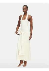 BARDOT - Bardot Sukienka wieczorowa Emilia 60386DB Kremowy Slim Fit. Kolor: kremowy. Materiał: syntetyk. Styl: wizytowy #4