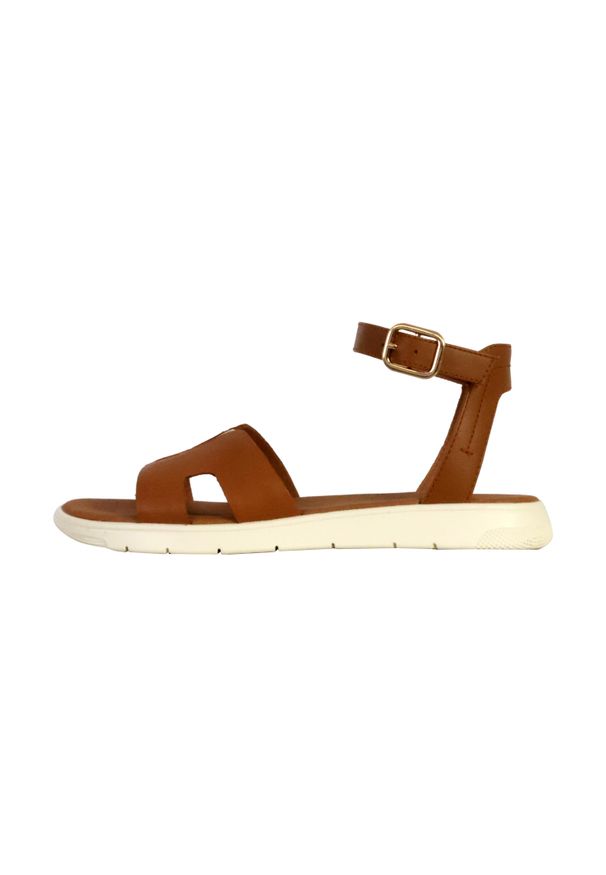 Sandały damskie Geox Dandra. Kolor: brązowy. Sezon: lato