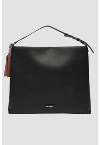 Karl Lagerfeld - KARL LAGERFELD Czarna shopperka damska Ikon Pebble Hobo. Kolor: czarny. Styl: casual, elegancki #5